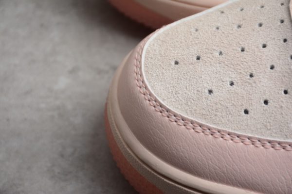 Nike Air Force 1'07 Low Premium Washed Coral Guava Ice Rose Gold 896185-603 - Image 3