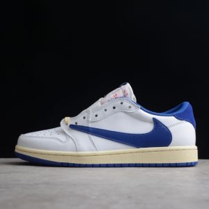 Travis Scott x Nike Air Jordan 1 Low Sail White Royal Blue(Retail Batch) DM9868-218