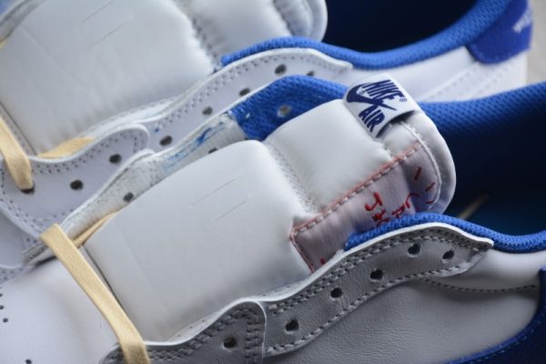 Travis Scott x Nike Air Jordan 1 Low Sail White Royal Blue(Retail Batch) DM9868-218 - Image 2