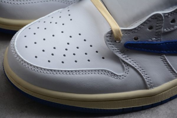 Travis Scott x Nike Air Jordan 1 Low Sail White Royal Blue(Retail Batch) DM9868-218 - Image 3