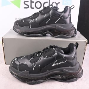 Ba***ci*ga Triple S Letter Black 524039 W09E1 2021(SP Batch)