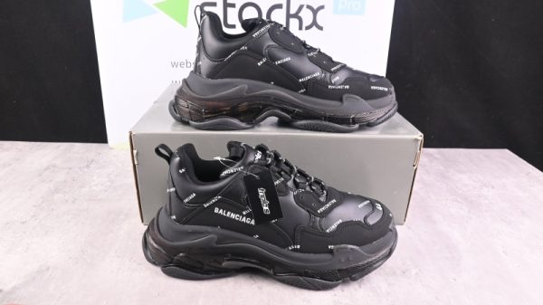 Ba***ci*ga Triple S Letter Black 524039 W09E1 2021(SP Batch) - Image 5