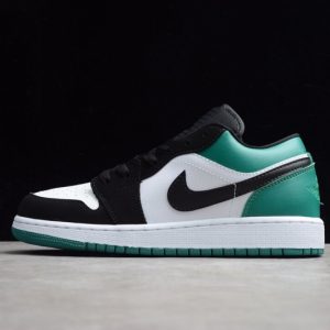 Jordan 1 Low White Black Mystic Green 553558-113
