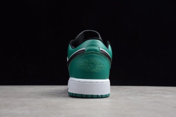 Jordan 1 Low White Black Mystic Green 553558-113 - Image 3