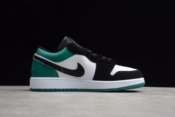 Jordan 1 Low White Black Mystic Green 553558-113 - Image 5