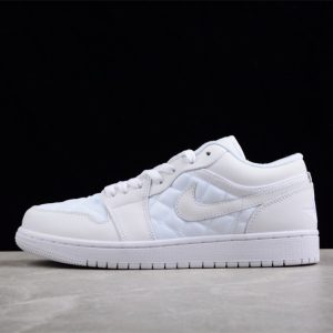 Air Jordan 1 Low Quilted White (W) DB6480-100