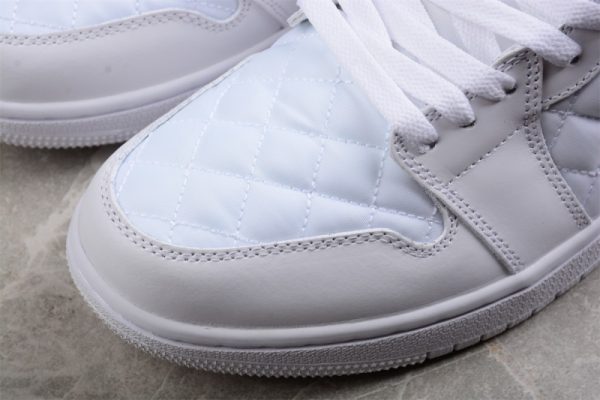 Air Jordan 1 Low Quilted White (W) DB6480-100 - Image 3