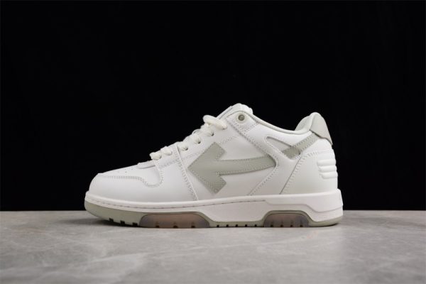 OFF-WHITE Out Of Office  OOO  Low Tops White Grey 2021 OMIA189S21LEA0010109