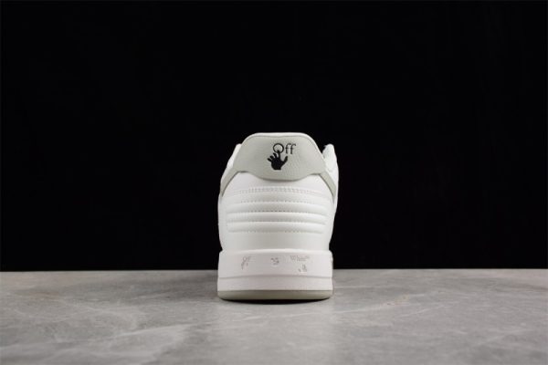 OFF-WHITE Out Of Office  OOO  Low Tops White Grey 2021 OMIA189S21LEA0010109 - Image 5