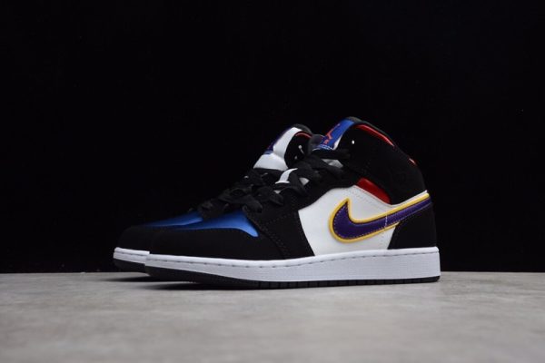 Jordan 1 Mid Lakers Top 3 (GS) BQ6931-005 - Image 2