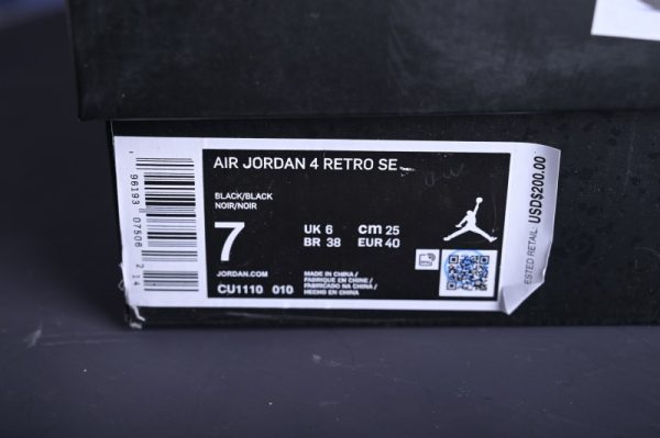 Solekix Air Jordan 4 Black Cat(SP Batch) CU1110-010 - Image 4