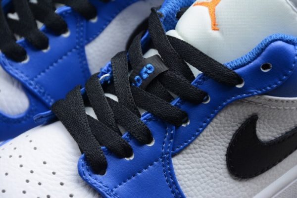 Jordan 1 Low Hyper Royal Orange Peel 553558-401 - Image 5