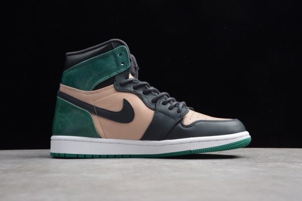 Jordan 1 Retro High Bio Beige Anthracite Mystic Green (W) AH7389-203 - Image 2