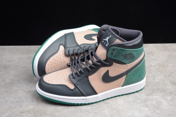 Jordan 1 Retro High Bio Beige Anthracite Mystic Green (W) AH7389-203 - Image 3