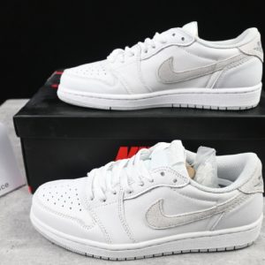 Air Jordan 1 Low OG Neutral Grey White Hyper Crimson CZ0858-100
