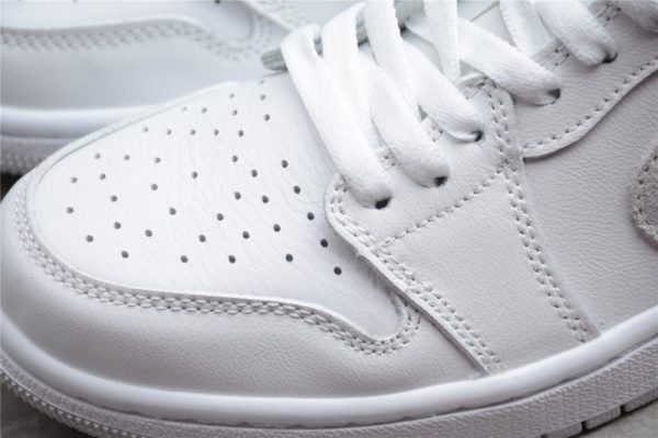 Air Jordan 1 Low OG Neutral Grey White Hyper Crimson CZ0858-100 - Image 4