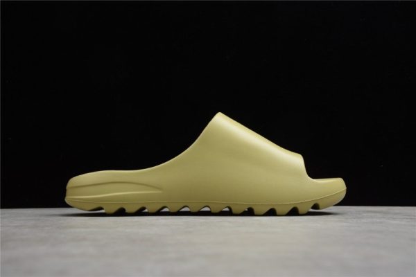 (Free Shipping)Yeezy Slide Resin Green Casual Shoes FX0494 - Image 3