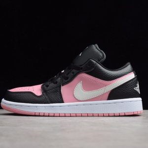 Jordan 1 Low Black Pink Quartz 554723-016