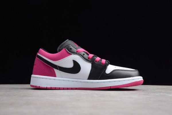 Jordan 1 Low Black Active Fuchsia CK3022-005 - Image 2