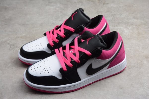 Jordan 1 Low Black Active Fuchsia CK3022-005 - Image 4