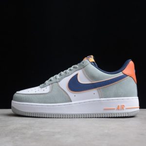 Nike Air Force 1 Cool Grey/White-Navy Blue-Orange CQ5059-103