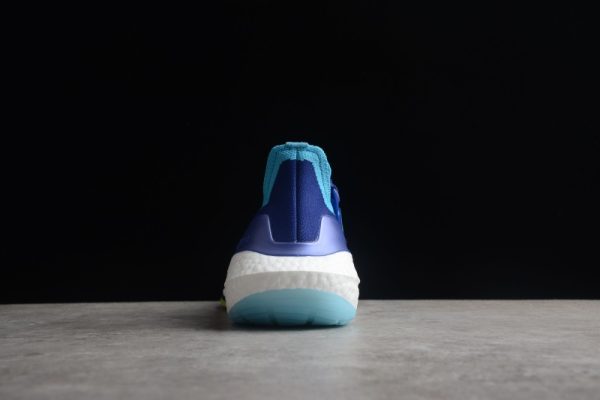 adidas Ultra Boost 22 Legacy Indigo Sky Solar Yellow GX9333 - Image 5