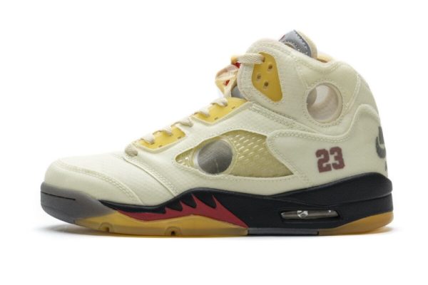 Jordan 5 Retro OFF-WHITE Sail(Retail Batch) DH8565-100 - Image 2