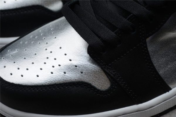 Jordan 1 Low SE Black Metallic Silver (W) DA5551-001 - Image 2