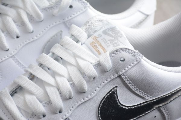 Nike Air Force 1 '07 Low Color of the Month White Metallic Silver DZ6755-100 - Image 2