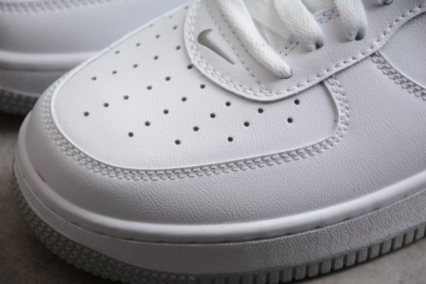 Nike Air Force 1 '07 Low Color of the Month White Metallic Silver DZ6755-100 - Image 3