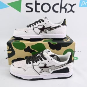 A Bathing Ape Bape SK8 Sta White Silver (SP batch)001FWH801020_WHT_A