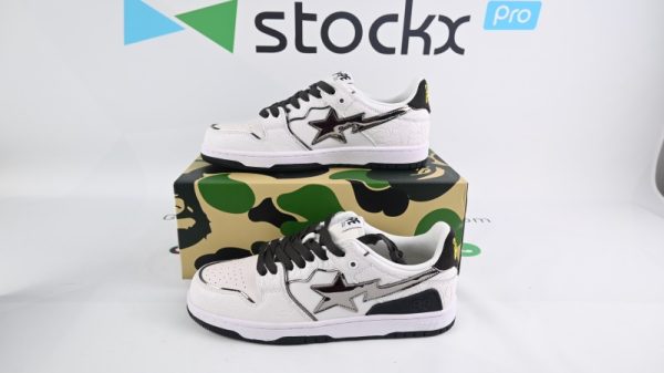 A Bathing Ape Bape SK8 Sta White Silver (SP batch)001FWH801020_WHT_A