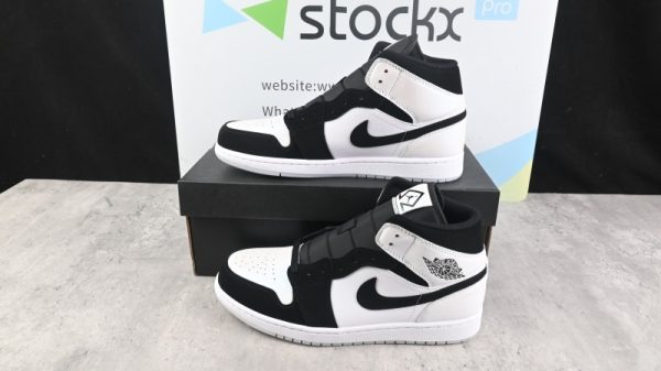 Air Jordan 1 Mid Diamond Black White DH6933-100