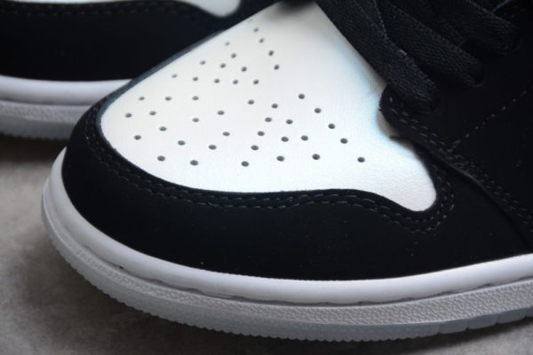 Air Jordan 1 Mid Diamond Black White DH6933-100 - Image 4