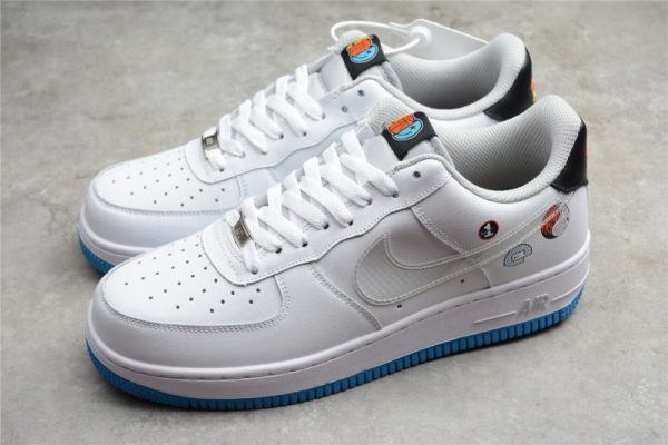 Zamora Company Nike Air Force 1 GS White Blue DM8088-100 - Image 2