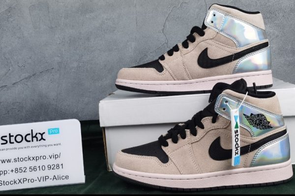Jordan 1 Mid Dirty Powder Iridescent (W)  BQ6472-602
