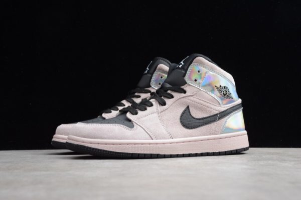 Jordan 1 Mid Dirty Powder Iridescent (W)  BQ6472-602 - Image 4