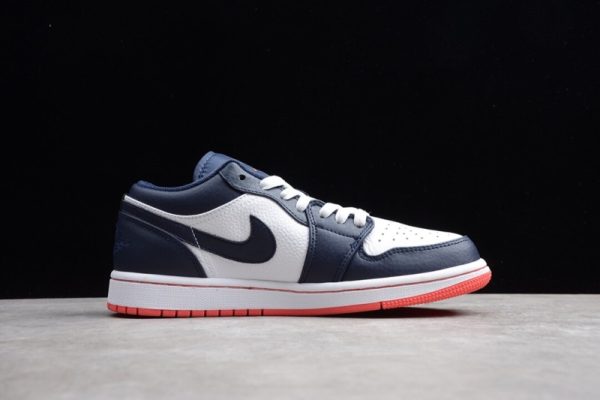 Jordan 1 Low Obsidian Ember Glow 553558-481 - Image 4