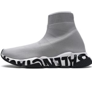 Ba***ci*ga Stretch Mesh High Top Sneaker Grey
