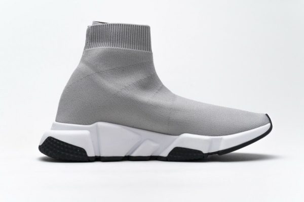 Ba***ci*ga Stretch Mesh High Top Sneaker Grey - Image 2