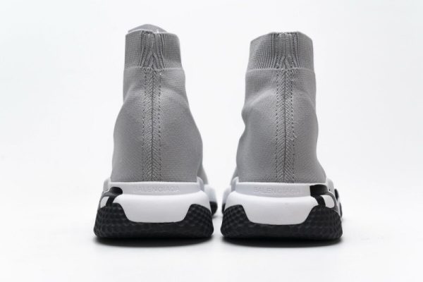 Ba***ci*ga Stretch Mesh High Top Sneaker Grey - Image 3
