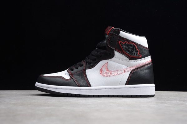 Jordan 1 Retro High Defiant White Black Gym Red CD6579-071