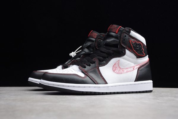 Jordan 1 Retro High Defiant White Black Gym Red CD6579-071 - Image 2