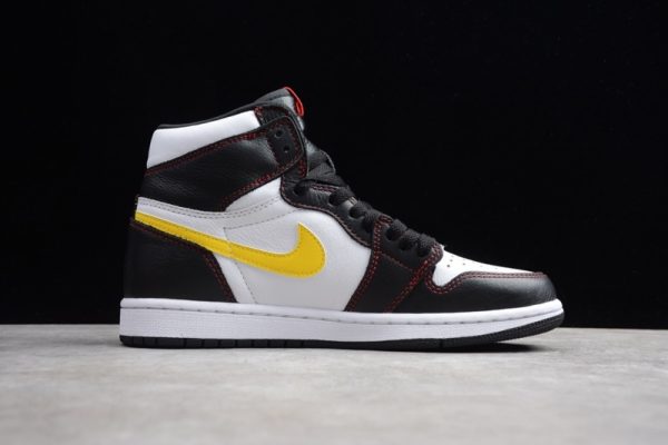 Jordan 1 Retro High Defiant White Black Gym Red CD6579-071 - Image 4