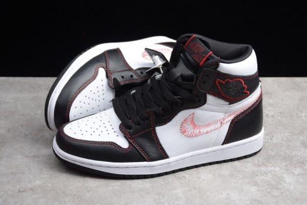 Jordan 1 Retro High Defiant White Black Gym Red CD6579-071 - Image 5