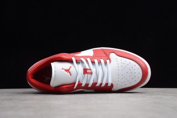 Jordan 1 Low Gym Red White 553558-611 - Image 5