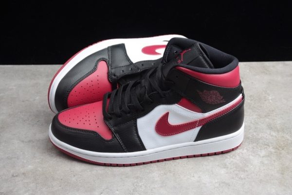 Jordan 1 Mid Bred Toe 554724-066 - Image 4