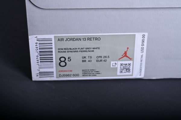 Jordan 13 Retro Gym Red Flint Grey(SP Batch) DJ5982-600 - Image 2