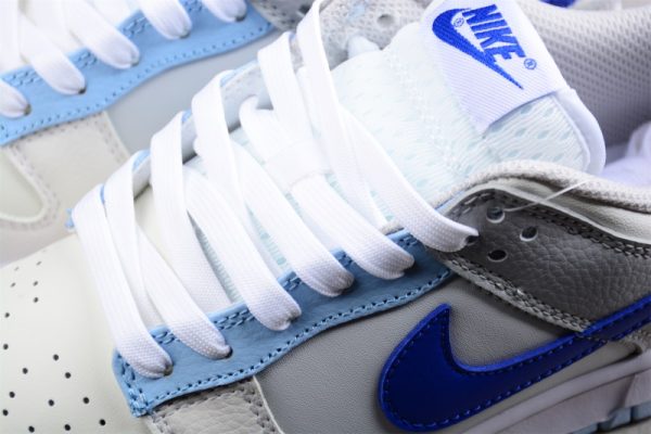 Nike Dunk Low Ivory Hyper Royal (GS) FB1843-141 - Image 2