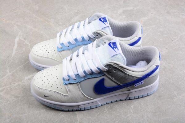 Nike Dunk Low Ivory Hyper Royal (GS) FB1843-141 - Image 4